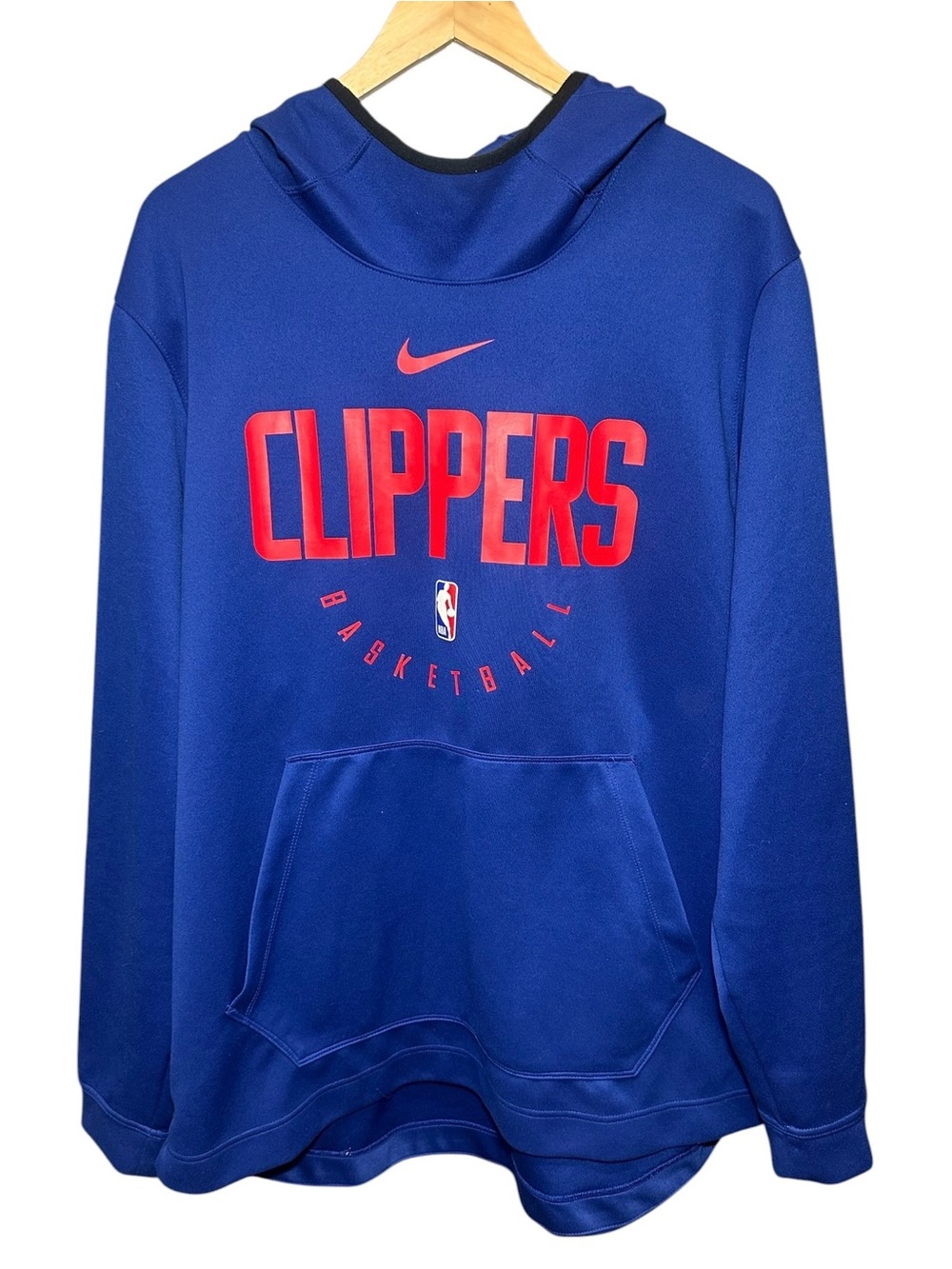 Nike Dri-Fit NBA Los Angeles Clippers Hoodie Mens Size 2XL Blue